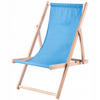 HOLZLIEGESTUHL 80 x 63 cm, Hellblau - Hellblau, Holz (53/78cm) - KADAX