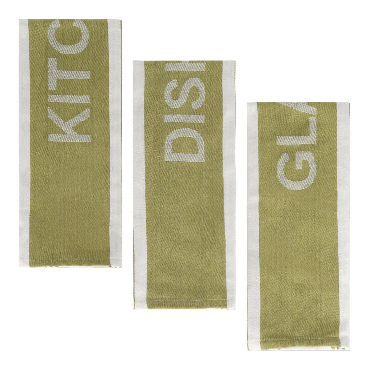 GESCHIRRTUCH-SET Essential - Grün, Textil (45/70cm) - home&you