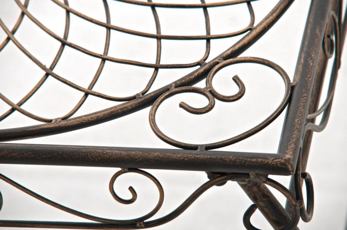 GARTENTISCH eckig 49/45/46 cm Metall Bronze - Bronzefarben, Metall (45/49/46cm) - CLP