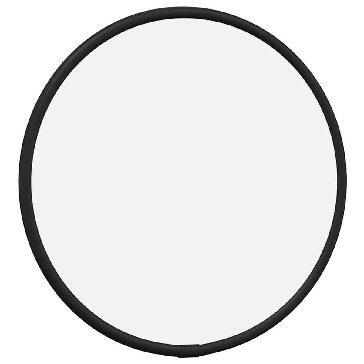 WANDSPIEGEL Schwarz Ø 20 cm Rund - Schwarz, Glas (20/20/1cm) - furnicato