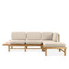 LOUNGESOFA ATREDA rechts - Creme, Holz/Textil (245/74/150cm) - KONSIMO®