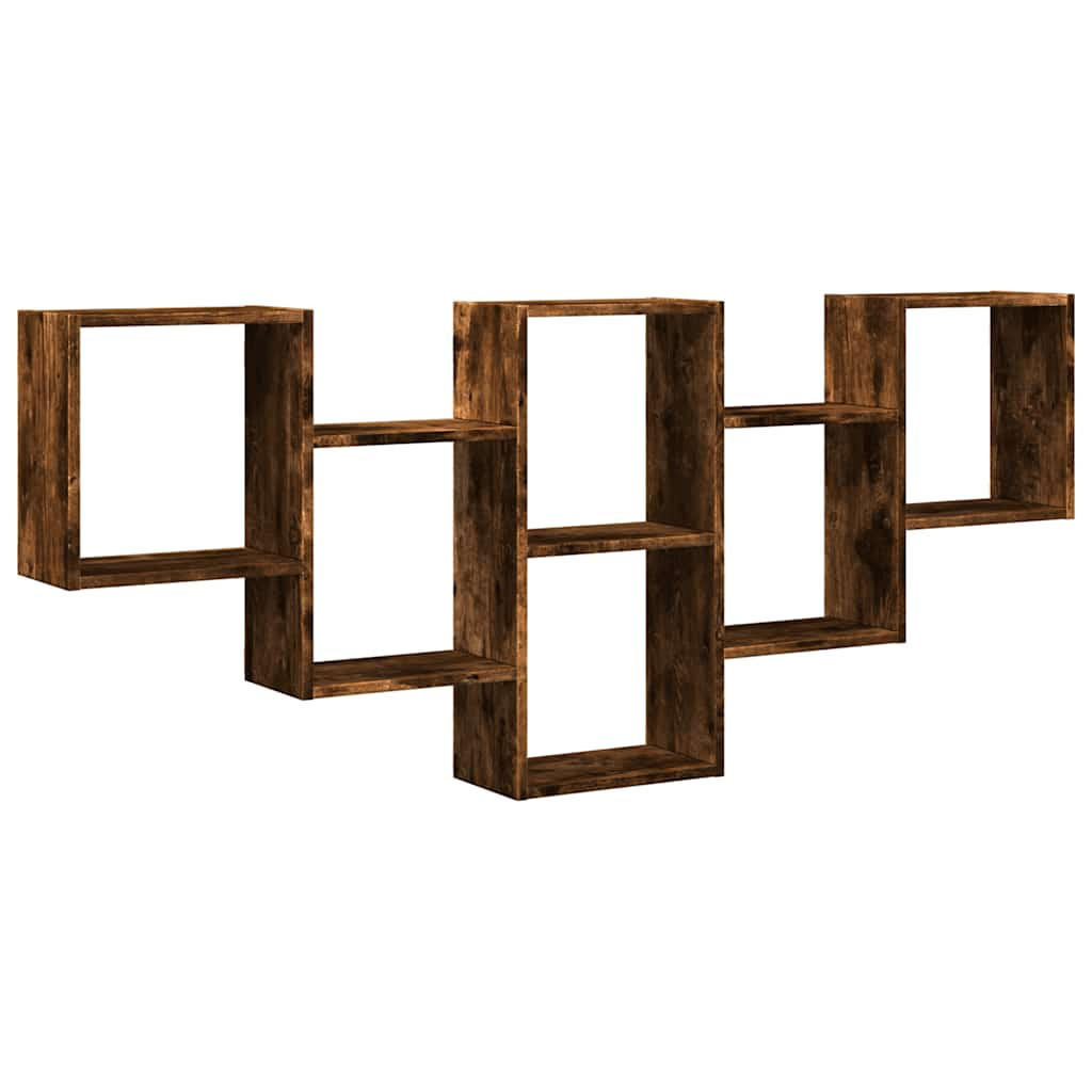 WANDREGAL Räuchereiche 159/18/66 Cm Holzwerkstoff - Braun, Holzwerkstoff (18/66/159cm) - vidaXL