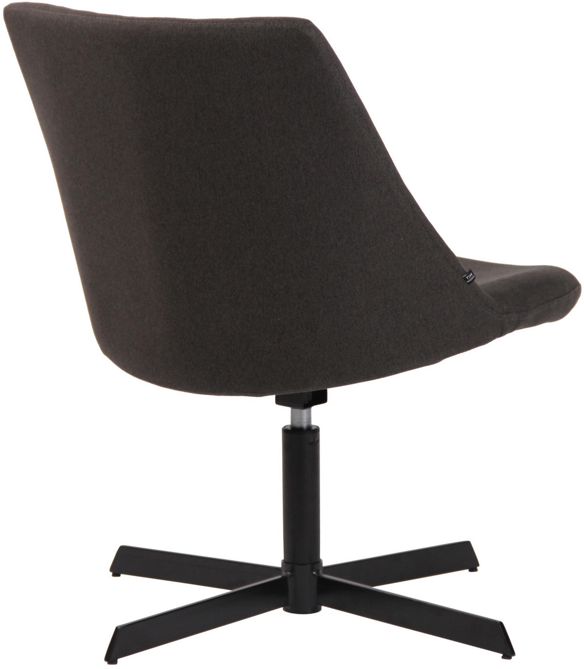 DREHSTUHL Stoff dunkelgrau - Dunkelgrau/Schwarz, Textil/Metall (63/79/71cm) - CLP