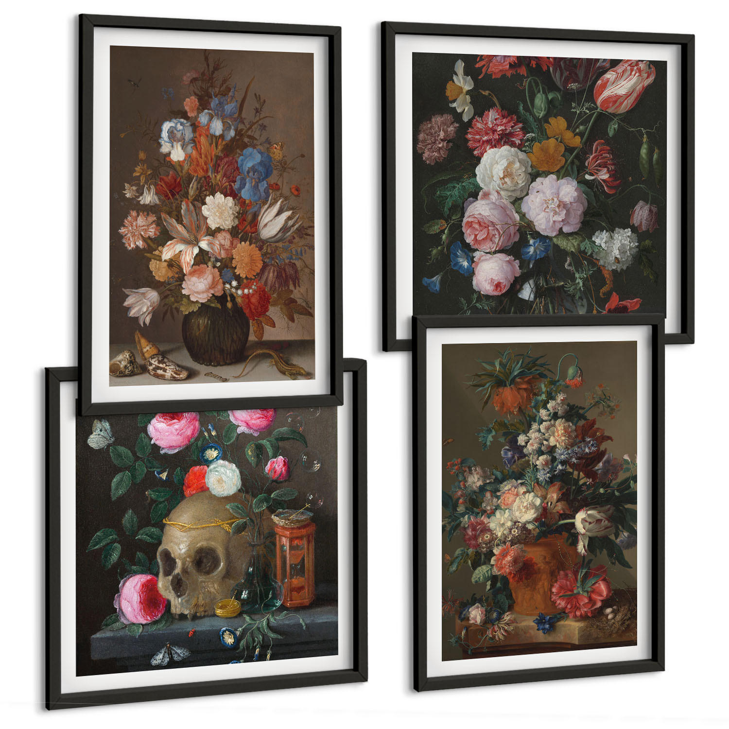 Tulup Bilder Schwarz 50x50 cm