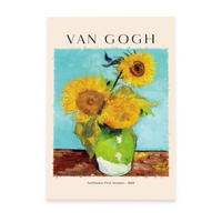 POSTER Sonnenblumen A3 Rahmenlos - Klar, Papier (29.7/5/42cm) - Nacnic
