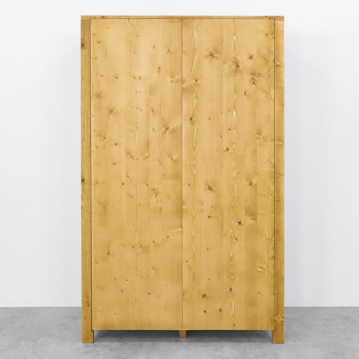 KLEIDERSCHRANK aus Massivholz MIDLAND - Honig, Holz (125/200/60cm) - Seart