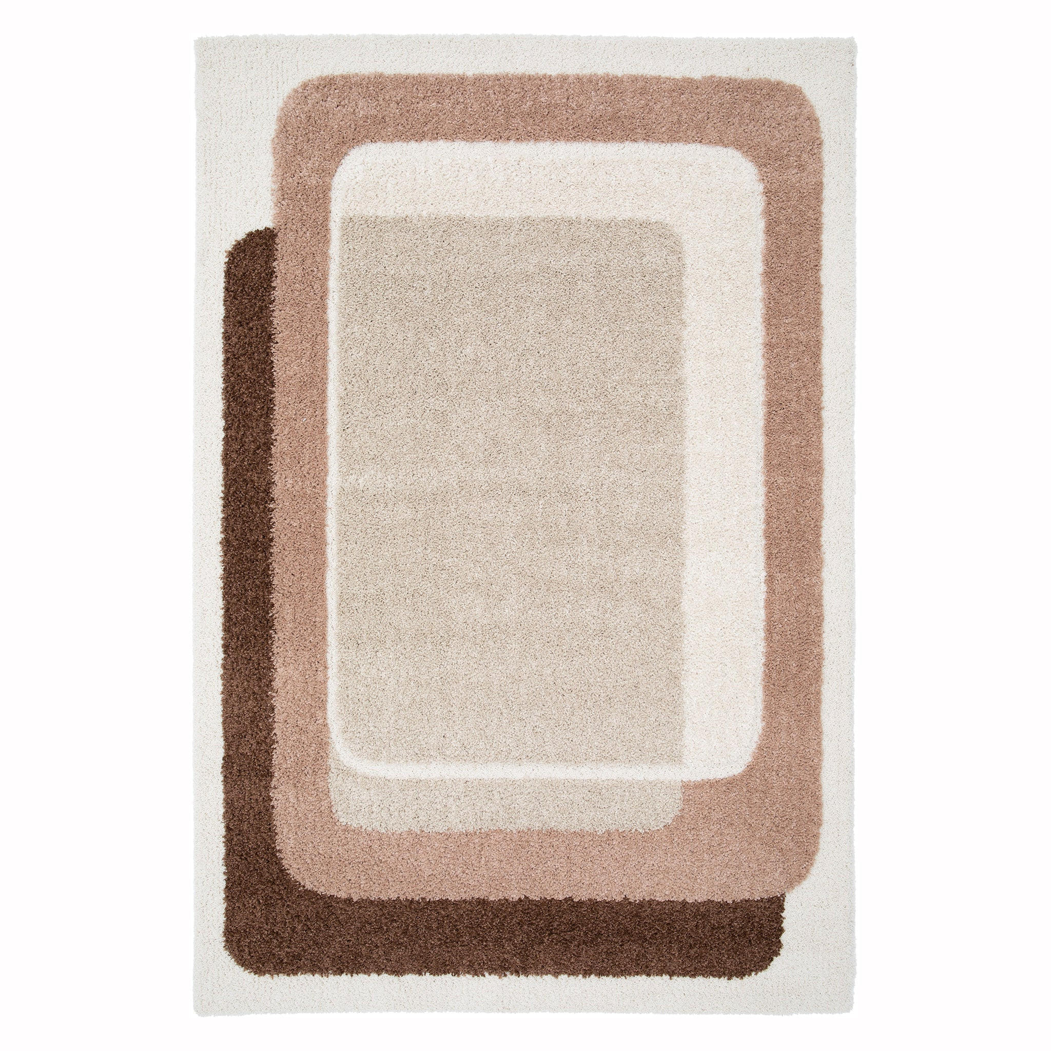 DESIGN-TEPPICH weich und dick bruin - Braun, Textil (120/170cm) - AFK Living