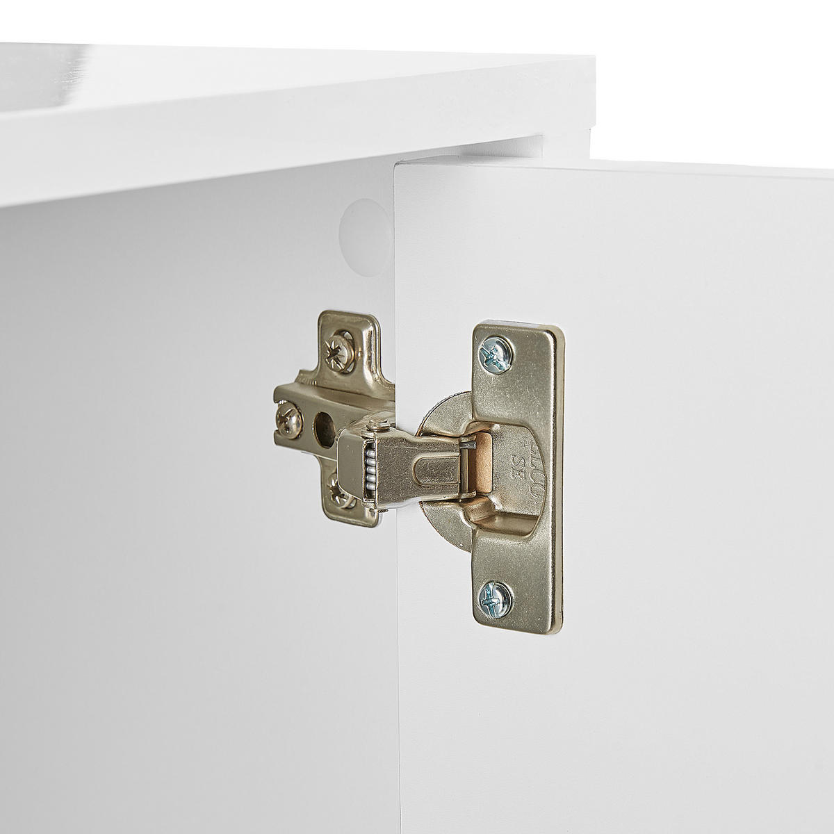SCHRANK Weiß Adante - Weiß, Holzwerkstoff (120/82/40cm) - Beliani