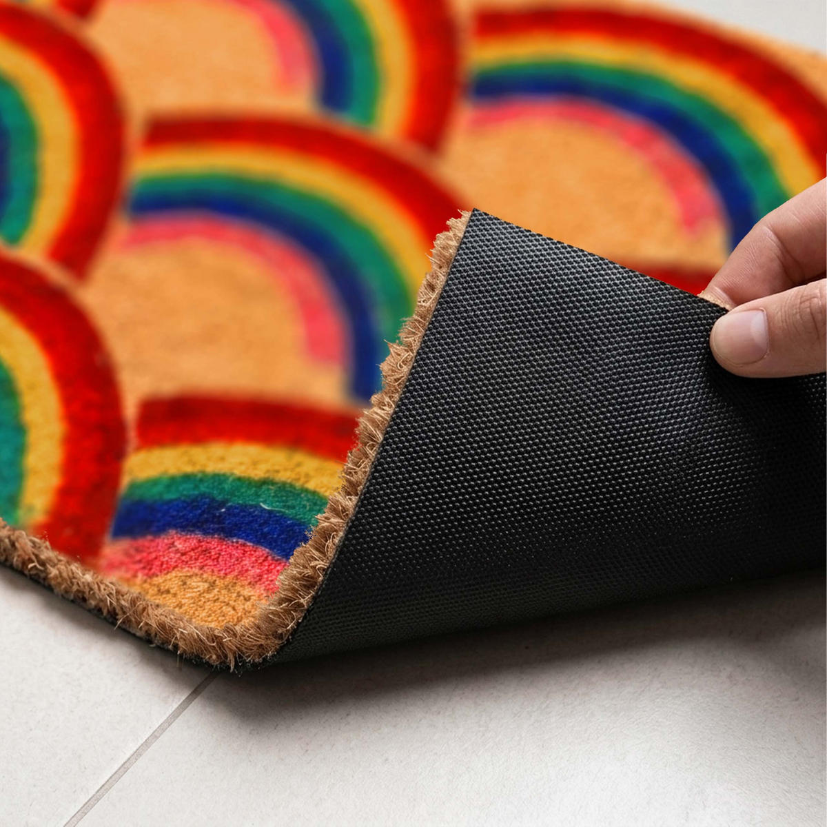 ROHOŽ - viacfarebná, textil/plast (60/40cm) - Relaxdays