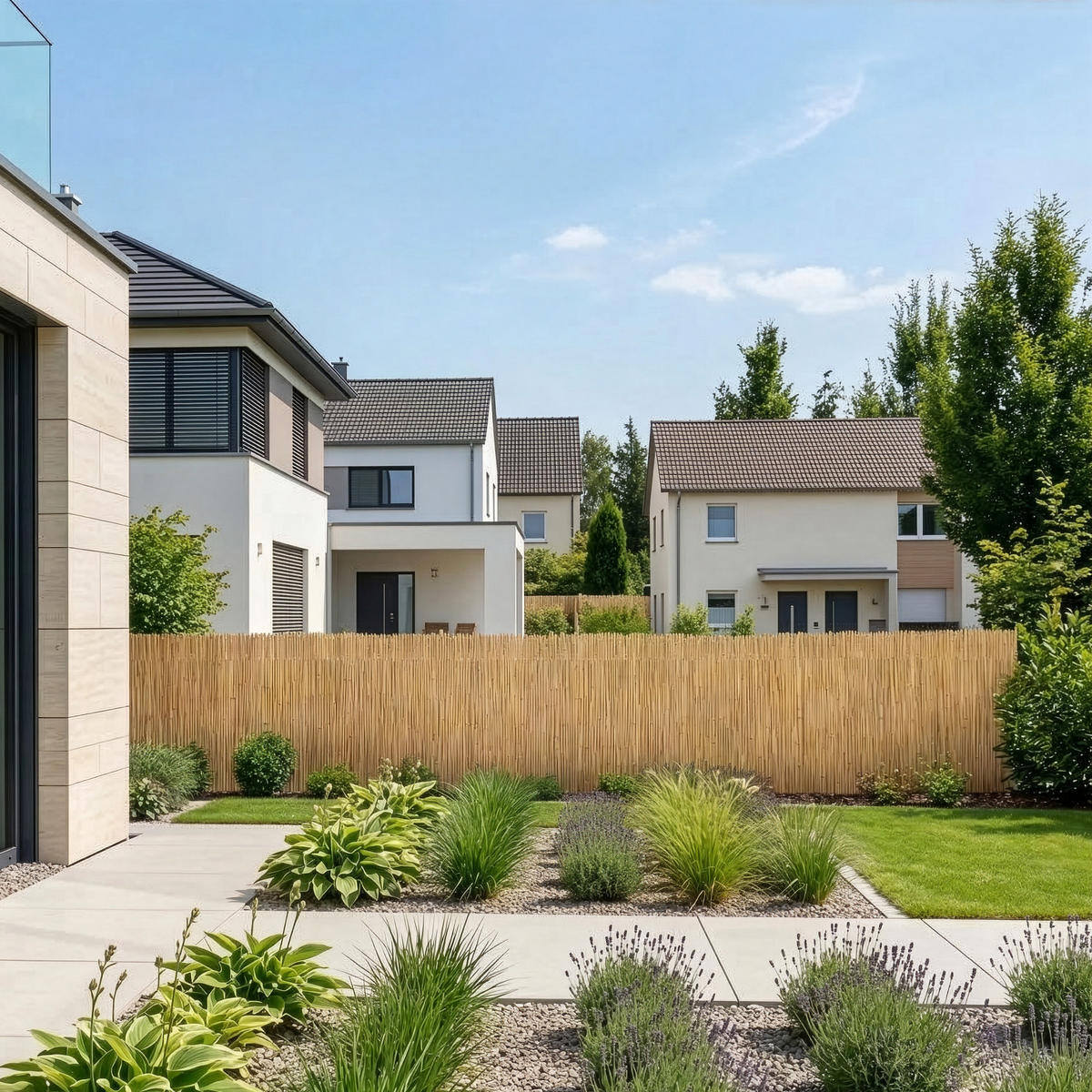 SCHILFZAUN Abbateggio - Naturfarben, Naturmaterialien (120/0.6cm) - casa.pro