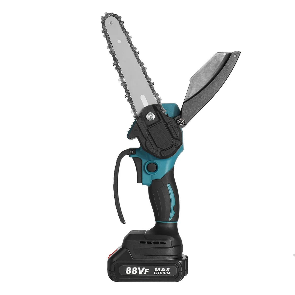 KETTENSÄGE 3000w Akku 6 Zoll Elektrische, Mit 2 Batterien - Blau, Metall (15/7/39cm) - Coonoor