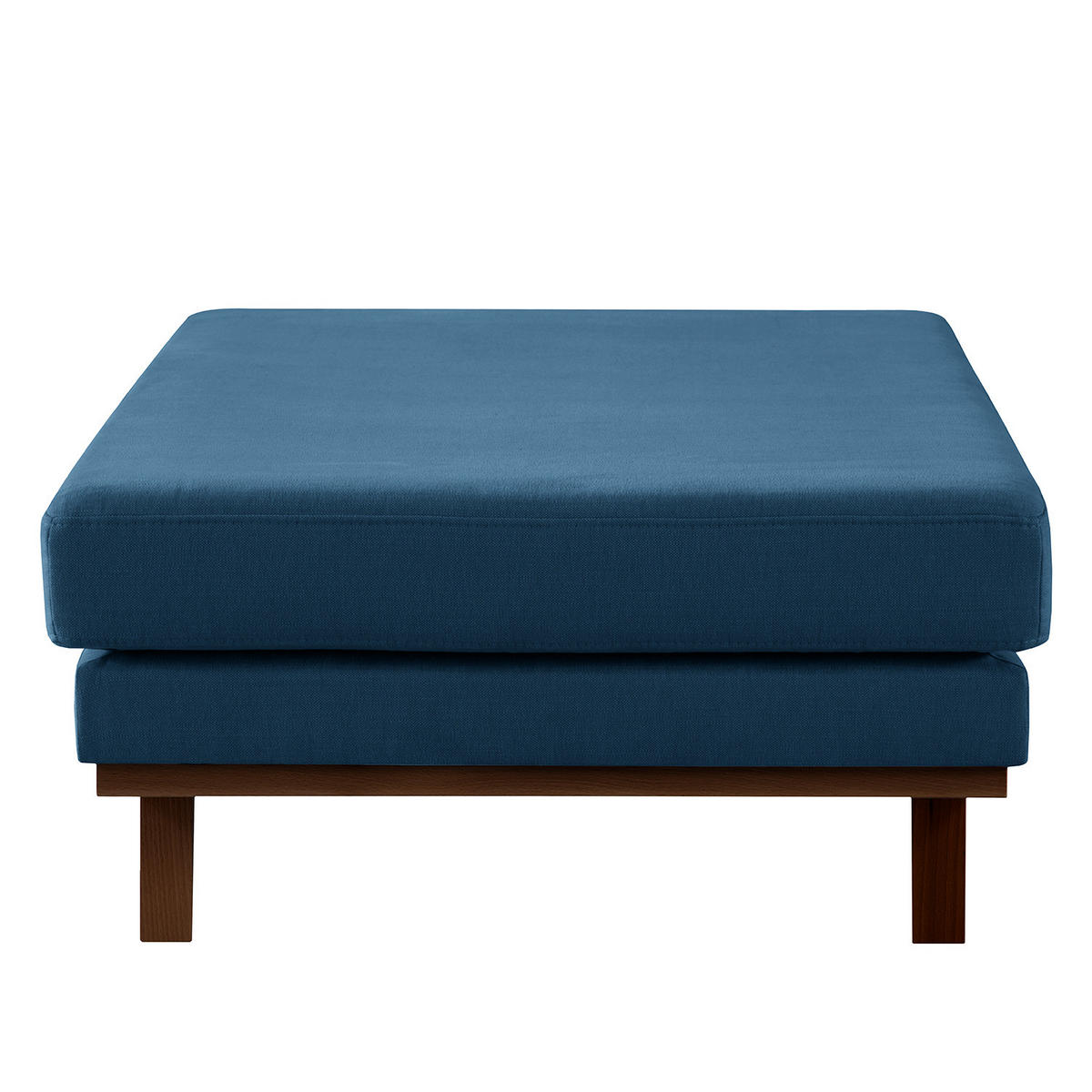 HOCKERBANK - Blau/Buchefarben, Buchenholz/Textil (180/43/81cm) - home24