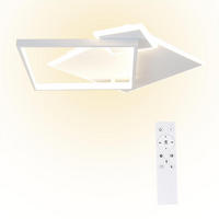 LED-DECKENLEUCHTE Maximi 46/46/8 cm - Weiß, Metall (46/46/8cm) - Nettlife