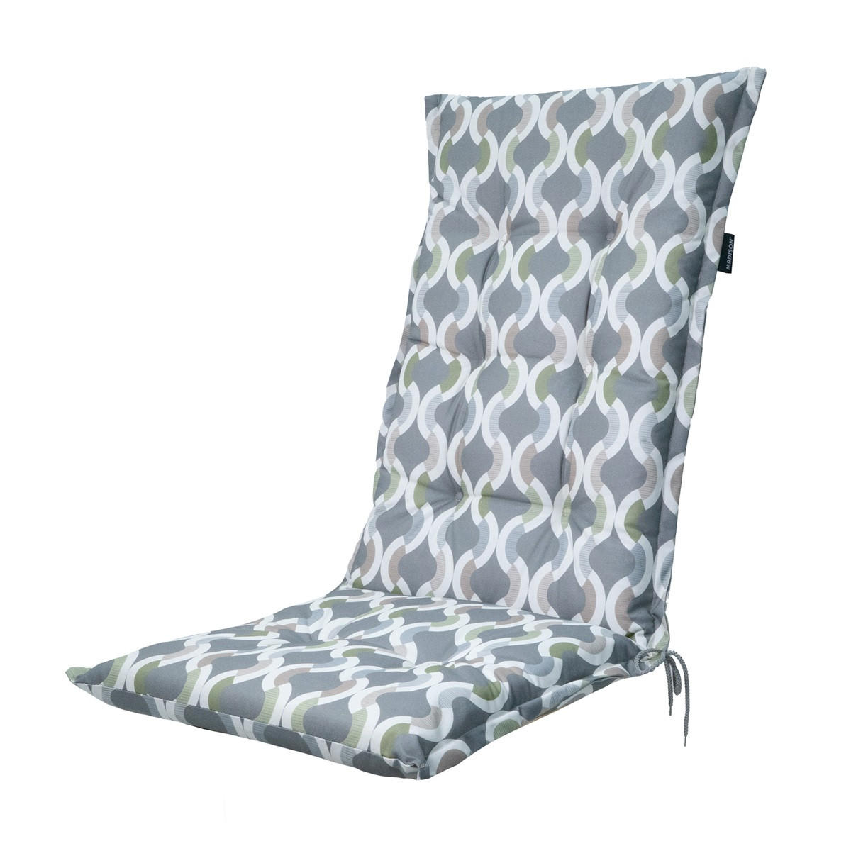 GARTENSTUHLKISSEN Trivia 123/50 cm 4er-Set - Grau, Textil (50/7/123cm) - Madison