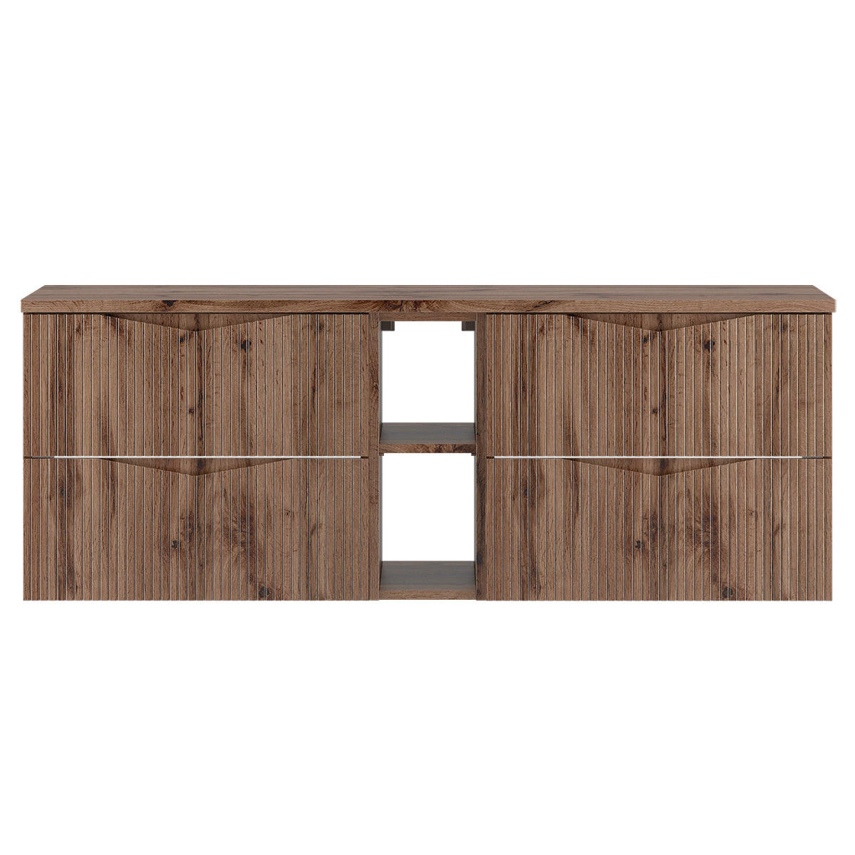 WASCHTISCHUNTERSCHRANK 140.6cm Tao Holz - Braun, Holzwerkstoff (140.6/52.2/46.5cm) - Petits-meubles