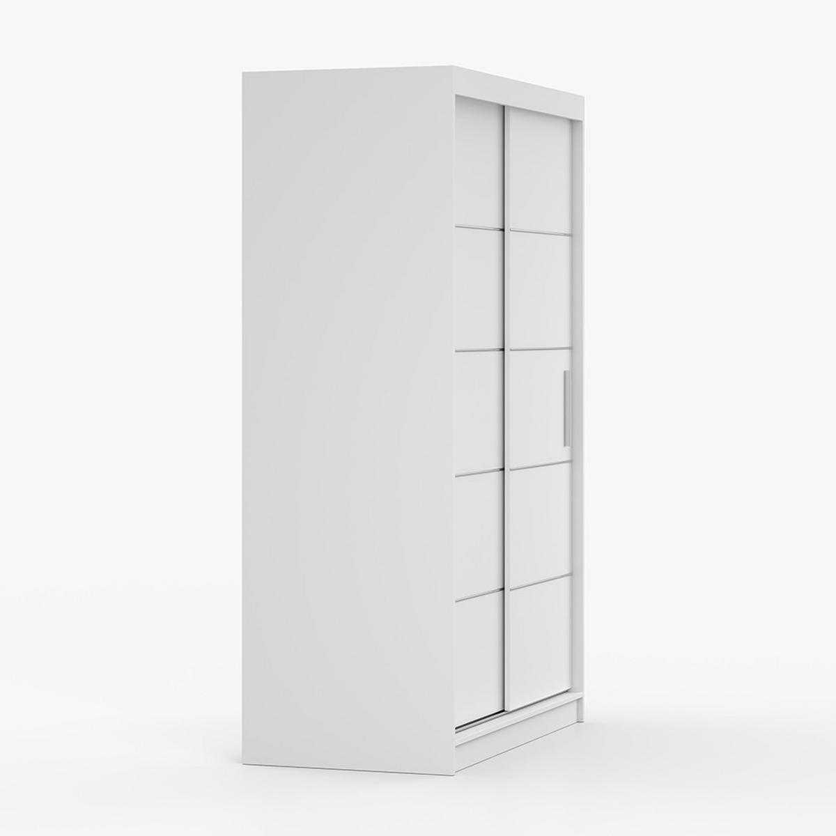 SKŘÍŇ s otočnými dveřmi Neomi 06 120 cm 120/200/61 cm, 2dveřová, bílý - bílá, dřevo (120/200/61cm) - imoebel24