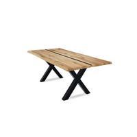 BAUMKANTENTISCH Dannie 3 180x79x90 Massivholztisch Wildeiche geölt - Wildeiche, Holz (180/79/90cm) - 58aufmkessel
