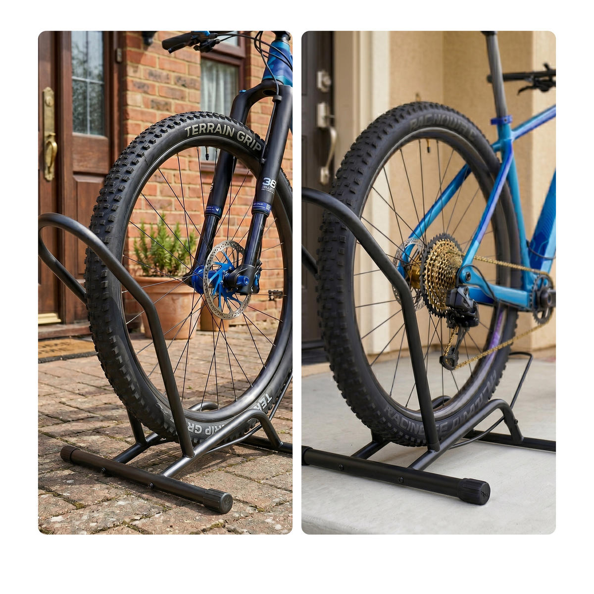 FAHRRADSTÄNDER Schwarz Stahl bis 29 Zoll - Schwarz, Metall (41/38/59cm) - Relaxdays