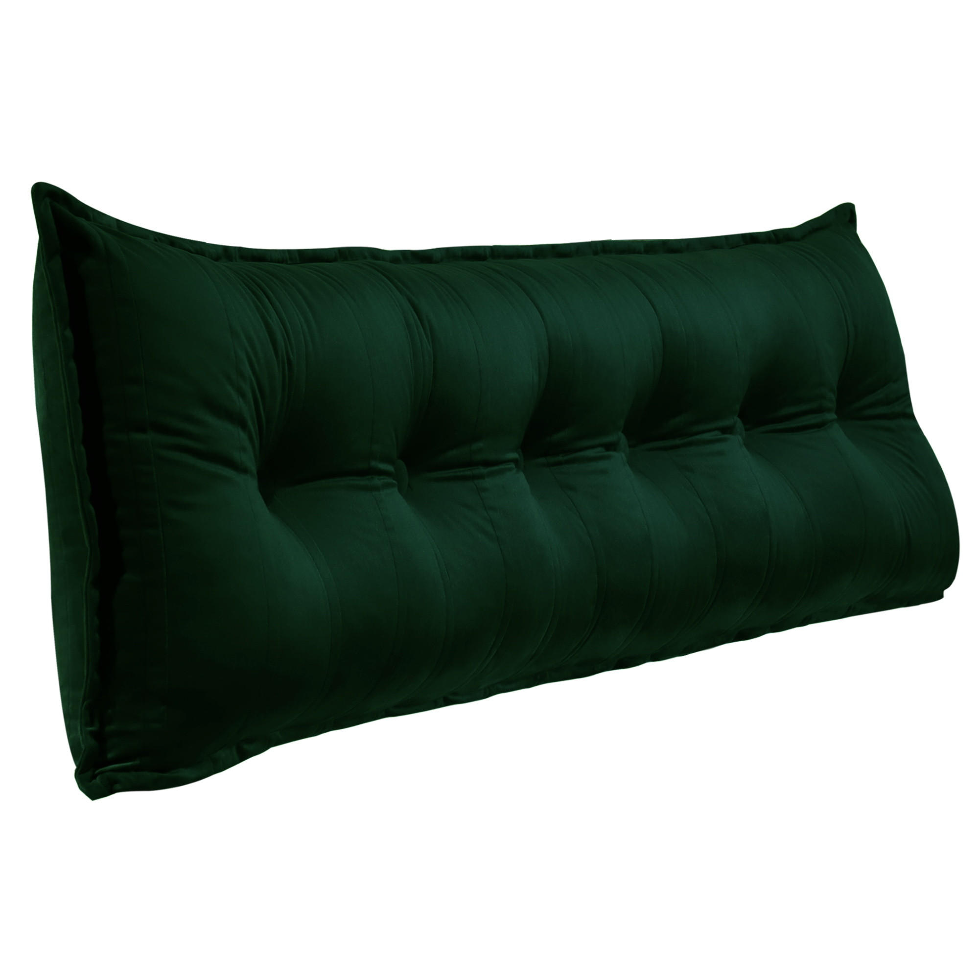 RÜCKENKISSEN Samtlook Dunkelgrün 180 cm - Dunkelgrün, Textil (45/180cm) - Vercart
