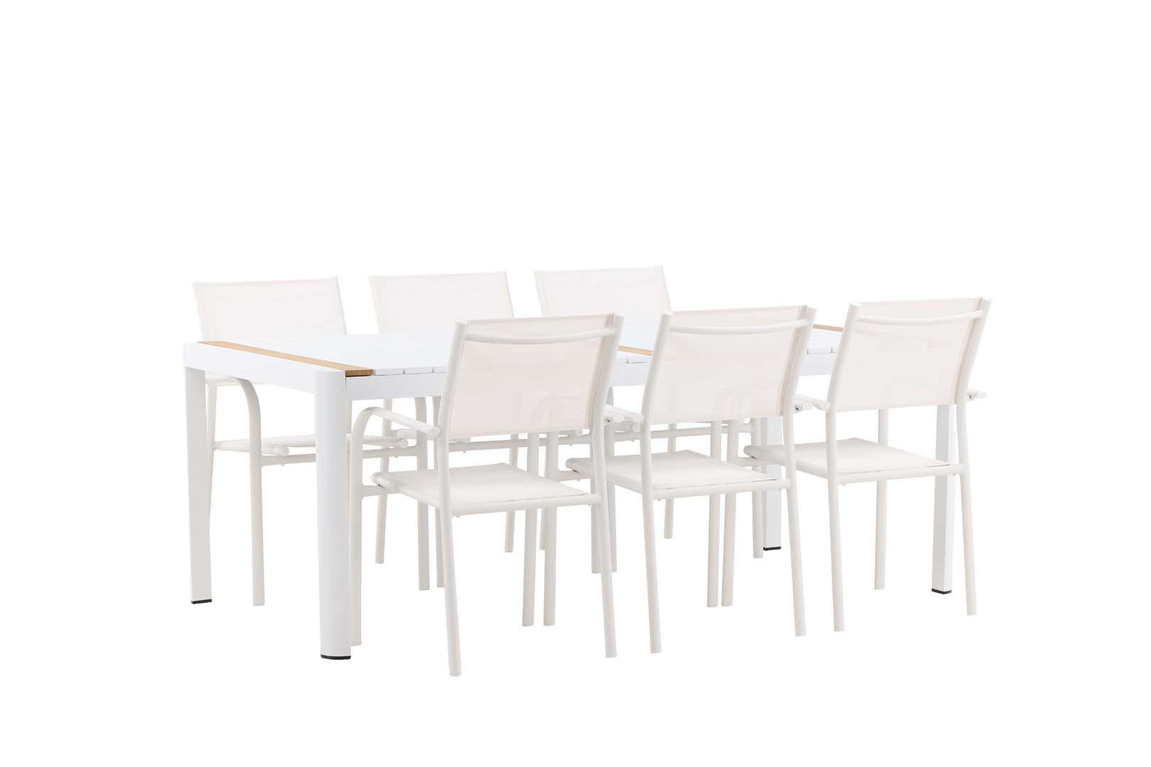 GARTENSET weiß - Weiß, Holzwerkstoff - ebuy24