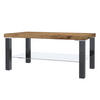 WOHNZIMMERTISCH 90 x 45 cm, Schwarz / Wotan Eiche - Schwarz/Braun, Holz (45/43.5/90cm) - B BELINI GROUP