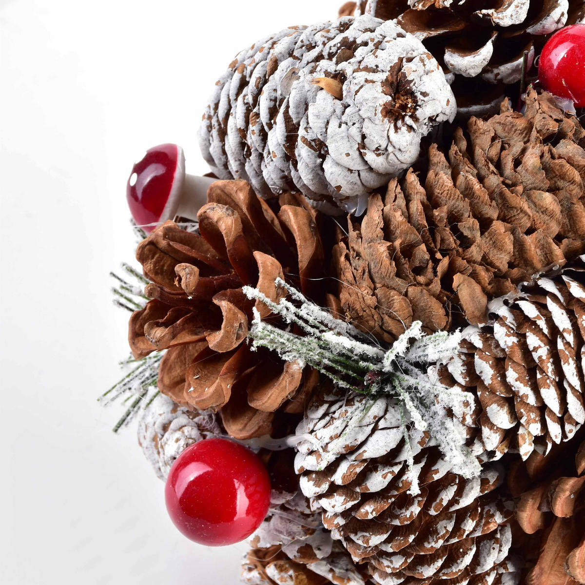 CHRISTBAUMKUGEL Santa Lila Braun 12/12/12 cm Kunstoff - Braun, Kunststoff (12/12/12cm) - Mondex