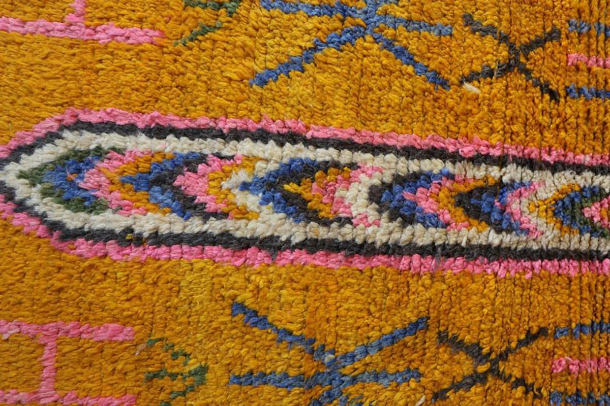 BERBERTEPPICH im ethnischen Stil aus reiner Wolle 300x 400 cm - Orange, Naturmaterialien (300/400cm) - AFK Living