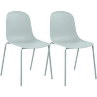 STAPELSTUHL 2 Kunststoff Türkis - Türkis, Kunststoff/Metall (51/85/55cm) - CLP