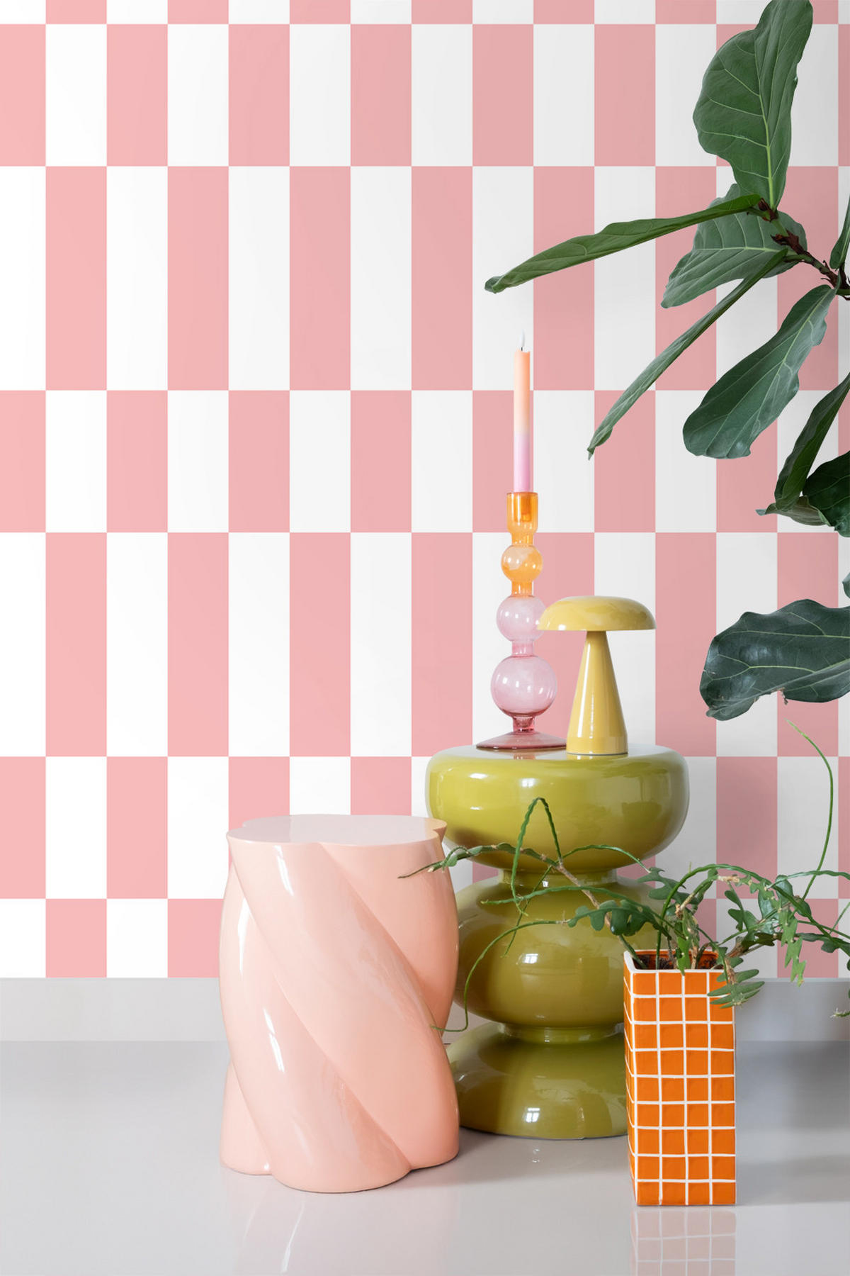 TAPETE Streifen 50 x 900 cm - Pink, Papier (50/900cm) - ESTAhome