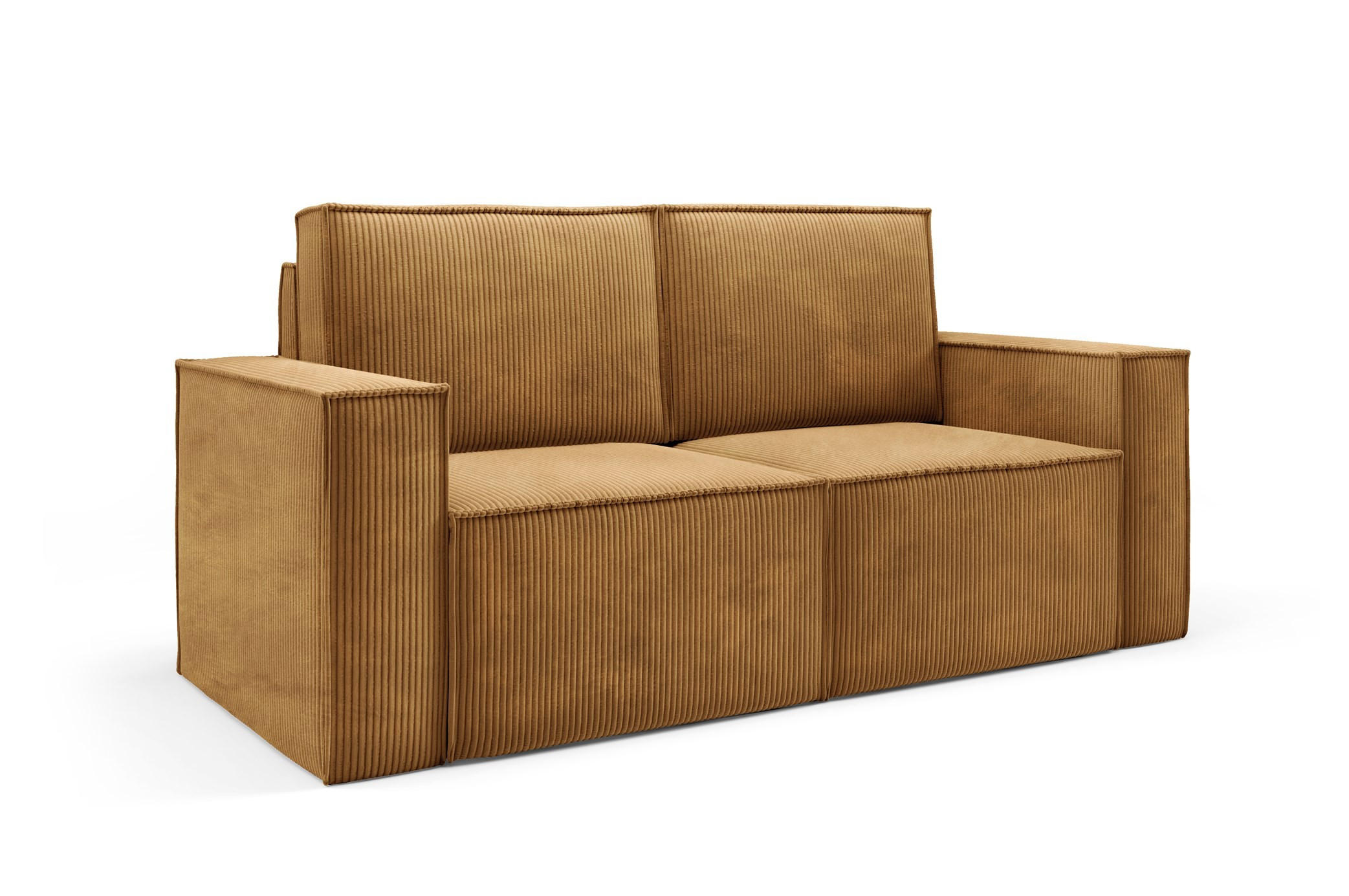 SOFA Orto Gelb, Zweisitzer Polstersofa - Gelb, Holzwerkstoff/Textil (178/93/82cm) - Bettso