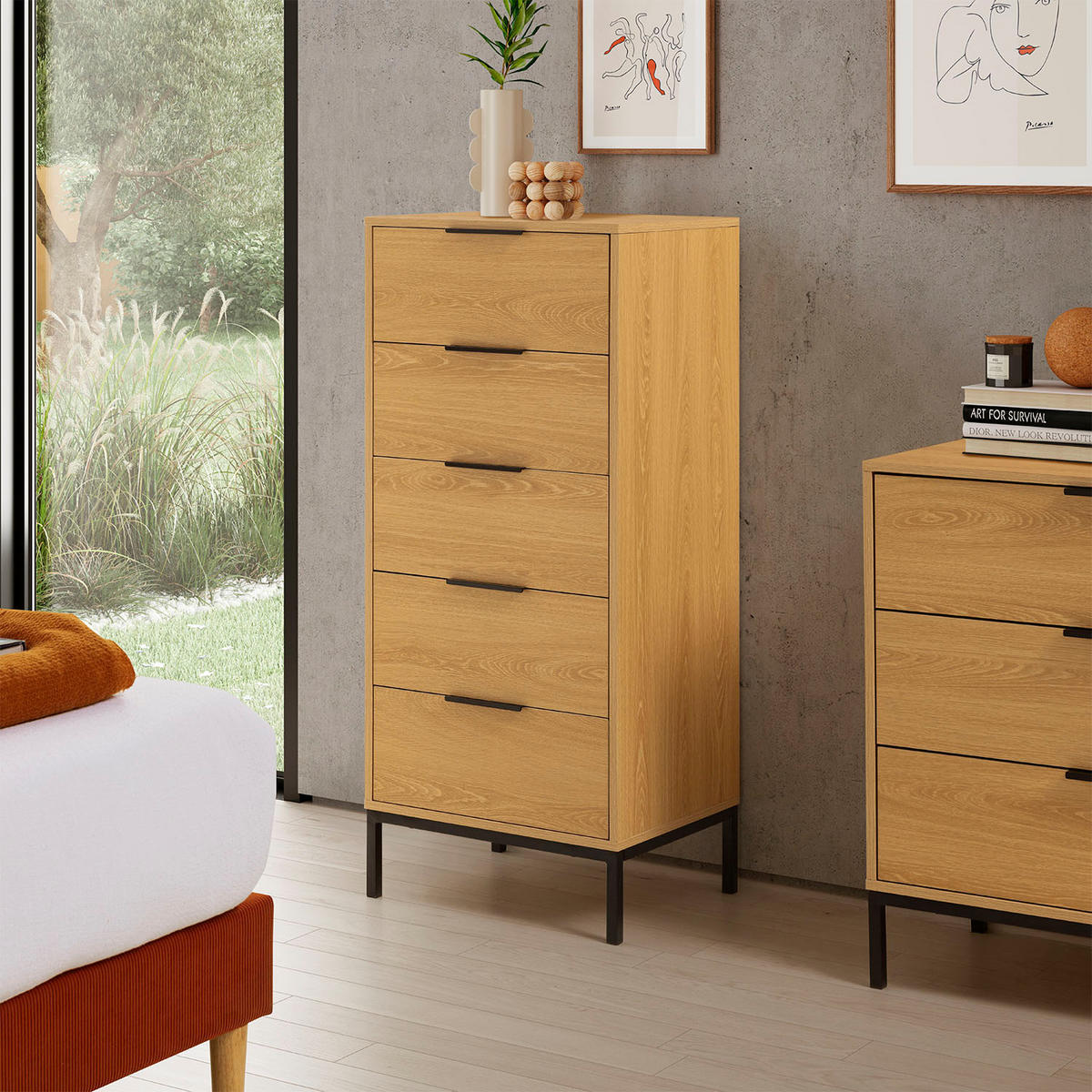 KOMMODE 50/115/40 Auri Eichenfarbe - Honigeiche, Holzwerkstoff (50/115/40cm) - VS Venta-stock