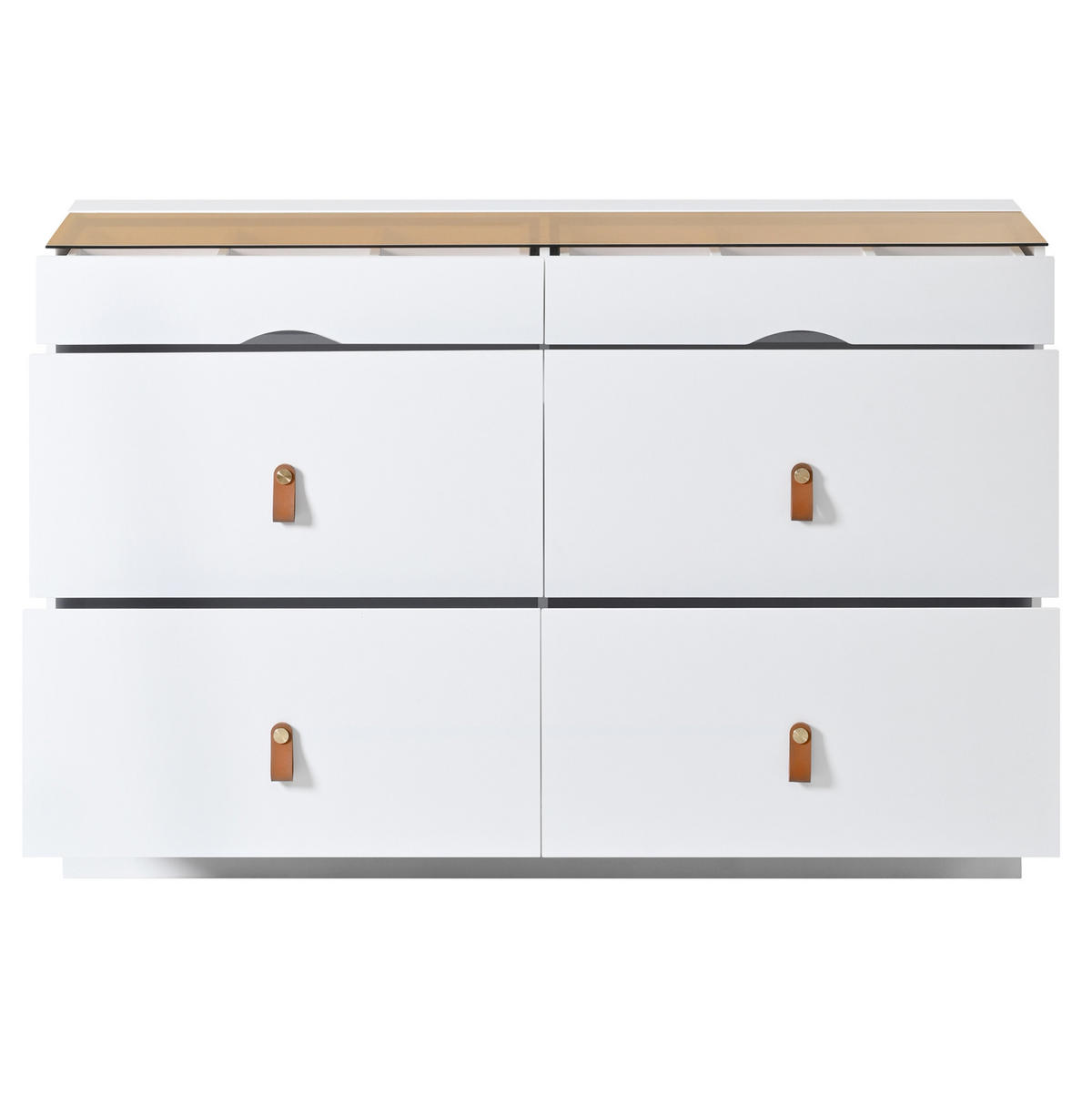 HIGHBOARD 80/40/180 cm mit 1 Tür, 2 Schubladen und 3 offenen Fächern, MDF in Holzfarbe/Schwarz - Schwarz, Holzwerkstoff (80/180/40cm) - Redom