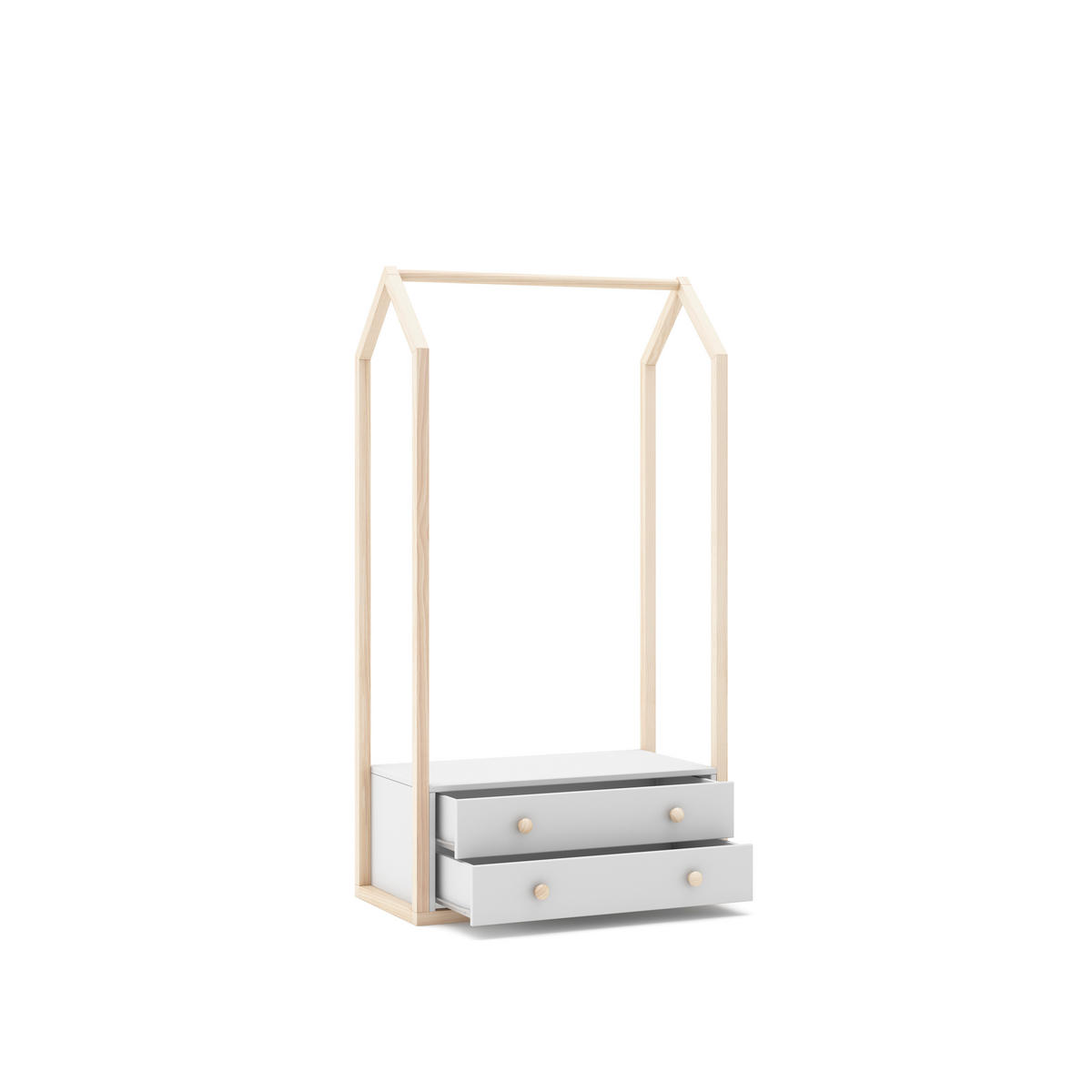 SCHRANK Esteban Beige 80/40/170 cm - Beige, Holz (40/170/80cm) - Calicosy