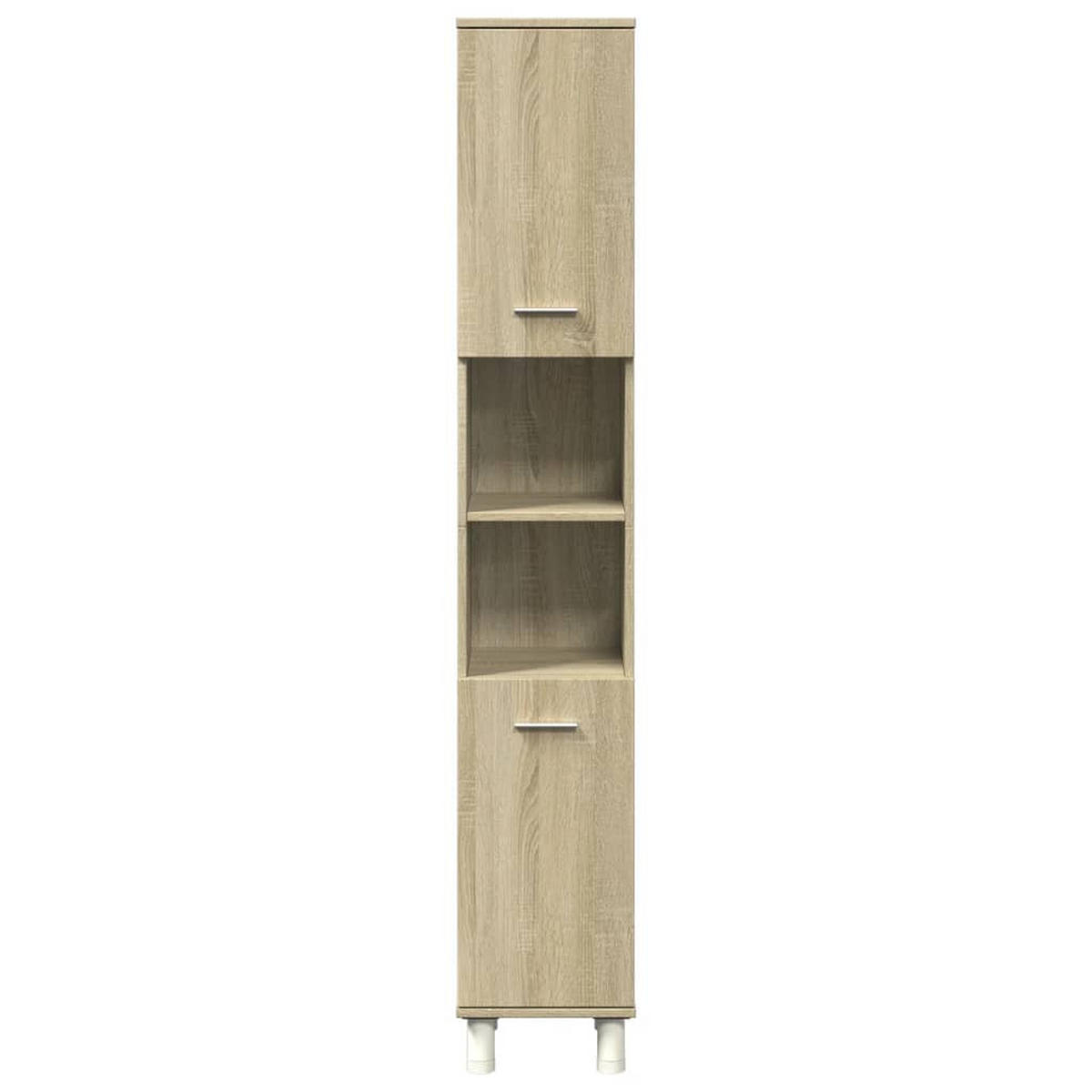 BADSCHRANK Sonoma-Eiche 30,5/30/179 Cm Holzwerkstoff - Braun, Holzwerkstoff (30/179/30.5cm) - vidaXL