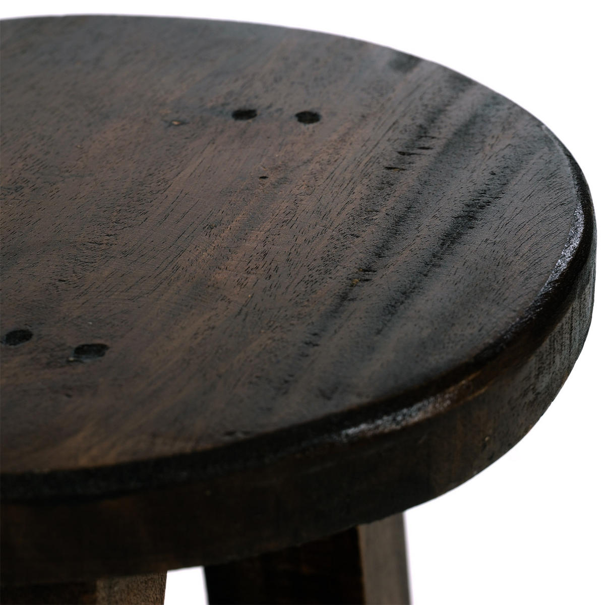 PFLANZENHOCKER Bern Mahagoni Massivholz 03 dunkelbraun - Dunkelbraun, Holz (20/23/20cm) - DESIGN DELIGHTS