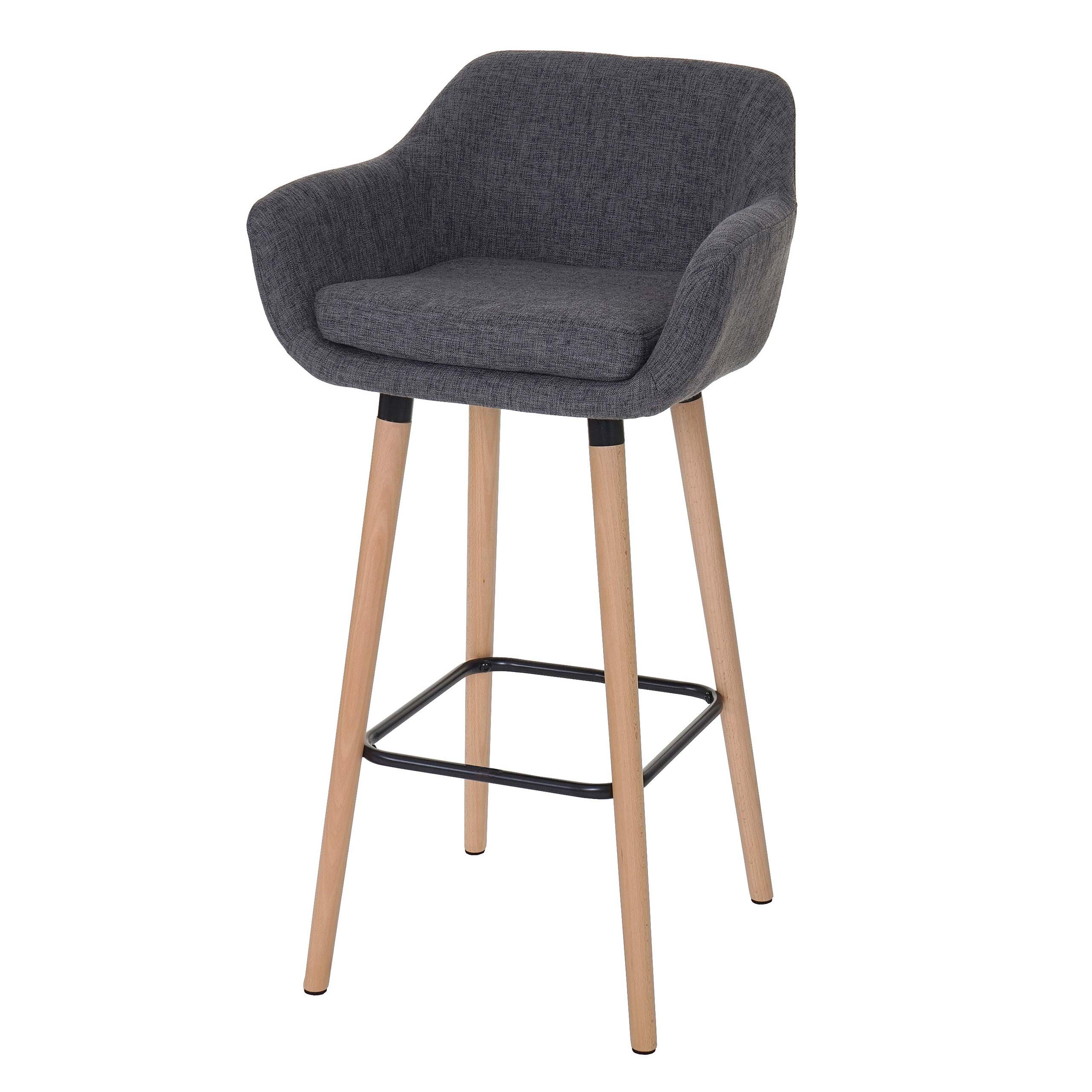 BARHOCKER Grau - Grau, Textil (53/99/45cm) - MCW