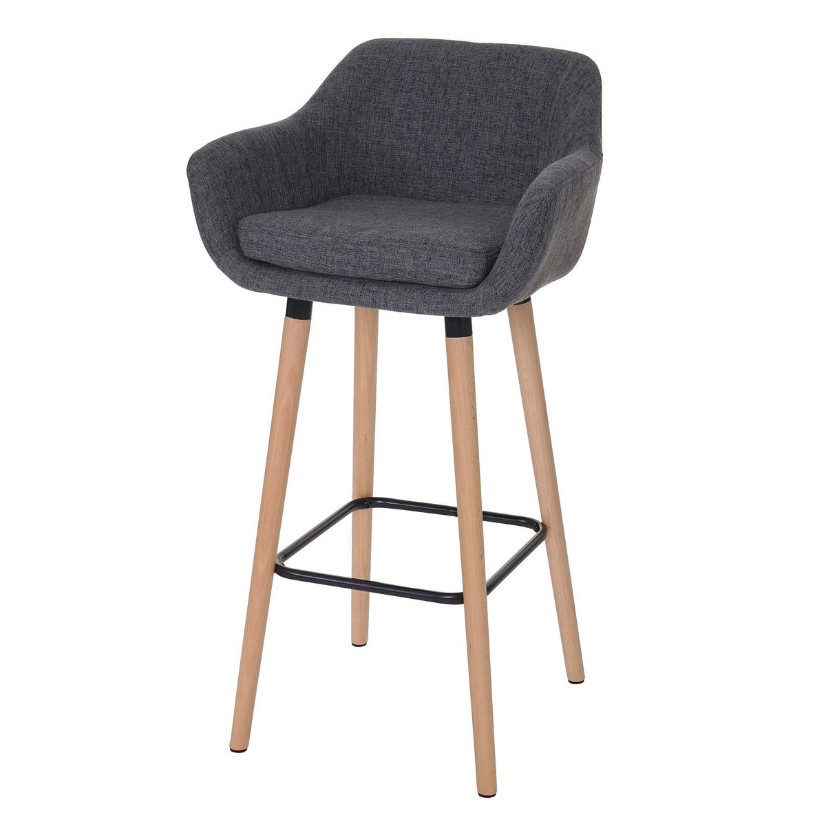 BARHOCKER Grau - Grau, Textil (53/99/45cm) - MCW