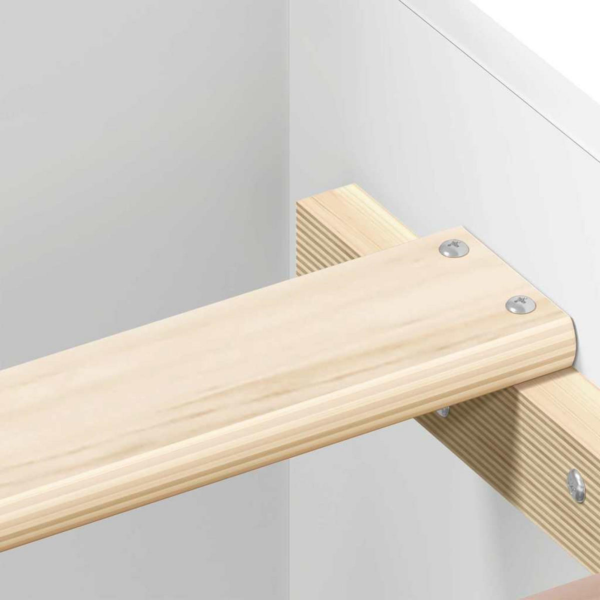 BETTGESTELL Mit Kopf- Und Fussteil Weiss 200/200 Cm - Weiß, Holzwerkstoff (200/200cm) - vidaXL