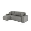 ECKSOFA Nolani mit Schlaffunktion & Bettkasten – Modern & Bequem - Grau, Kunststoff (248/145cm) - Panda Möbel