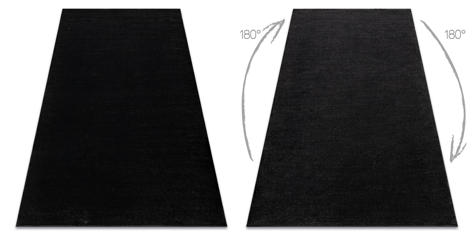 TEPPICH Softy 160/220 cm - Schwarz, Textil (160/220cm) - rugsX