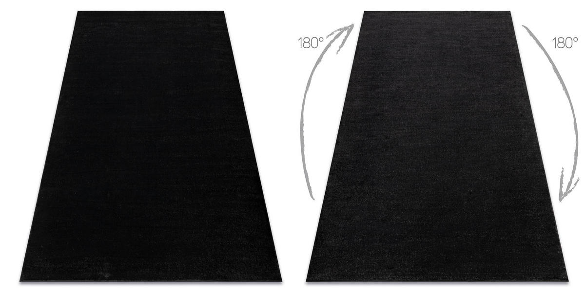 TEPPICH Softy 160/220 cm - Schwarz, Textil (160/220cm) - rugsX