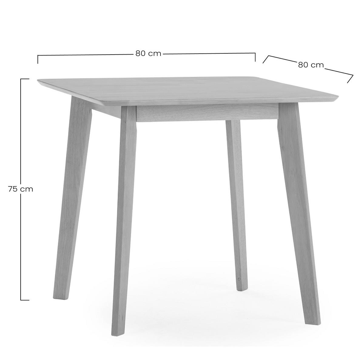 MASĂ DE MASA Pomago 80x80 cm, culoare stejar - culoare lemn stejar, lemn (24/63/150cm) - VS Venta-stock
