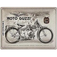 BLECHSCHILD 30/40 cm Moto Guzzi 100 Years Anniversary - Multicolor, Metall (40/30/0.2cm) - Nostalgic-Art