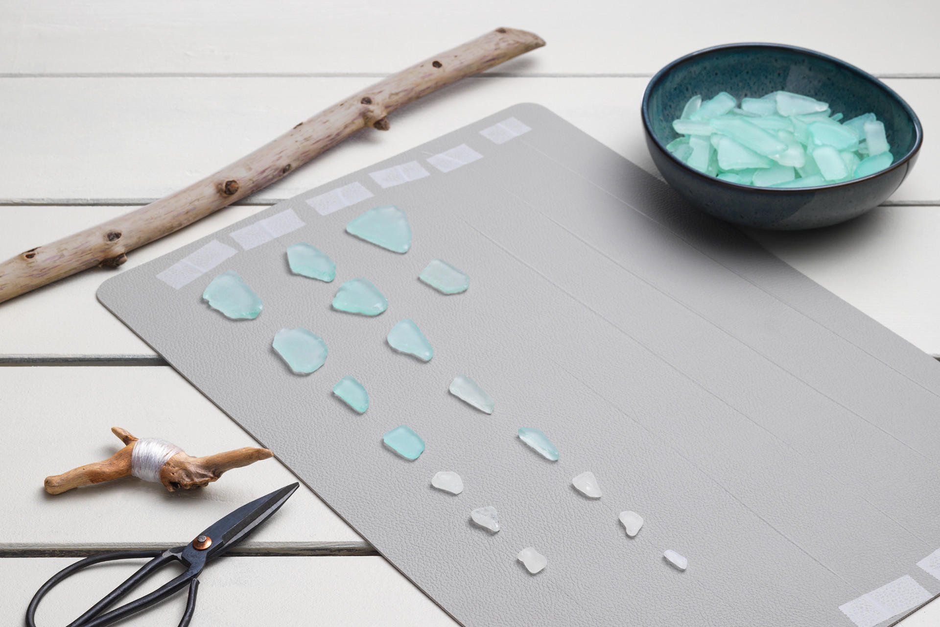Windspiel aus Meerglas DIY Step 1