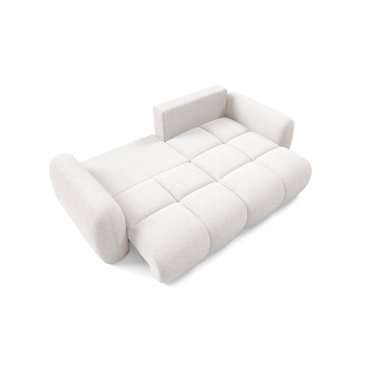 ECKSOFA Livio 3 Sitzplätze Gebrochenes Weiß - Weiß, Holz (270/165cm) - Petits-meubles