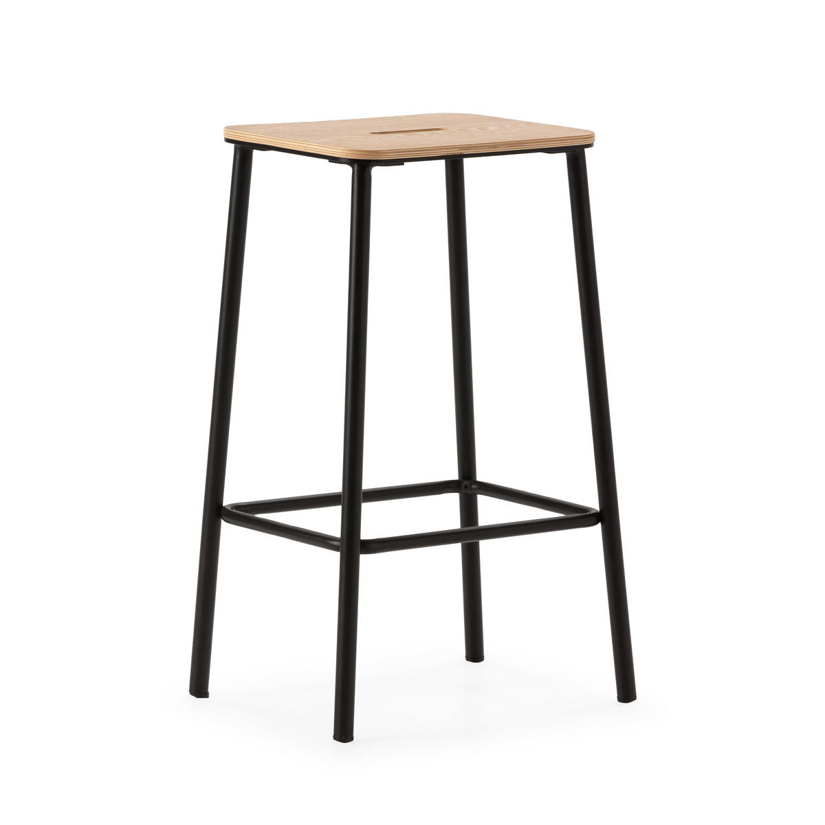 BARHOCKER Abba Schwarz 30/42/65 cm 2er-Set - Schwarz, Holz (42/65/30cm) - Drawer