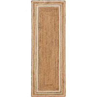 JUTELÄUFER Jutta Weiß 80x250 cm - Weiß, Textil (80/250cm) - benuta Pure