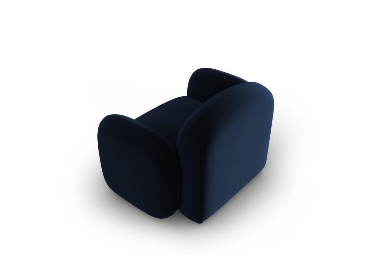 SESSEL Blair aus Samt königsblau - Blau, Textil (87/80/119cm) - Micadoni