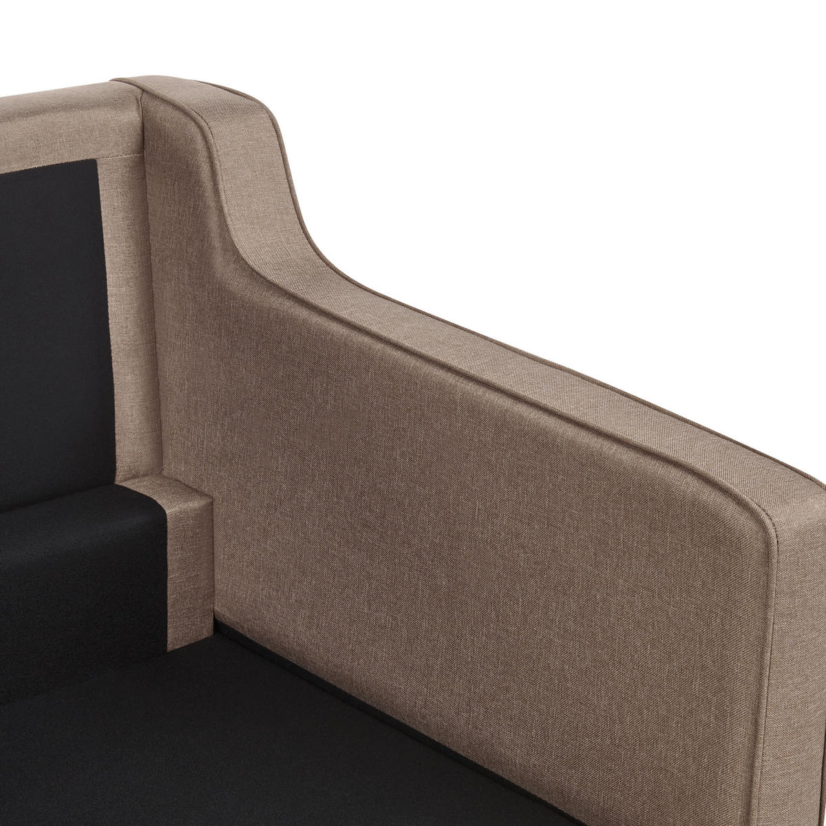 2-SITZER-SOFA hellbraun Lokka - Hellbraun/Braun, Textil (150/85/83cm) - Beliani