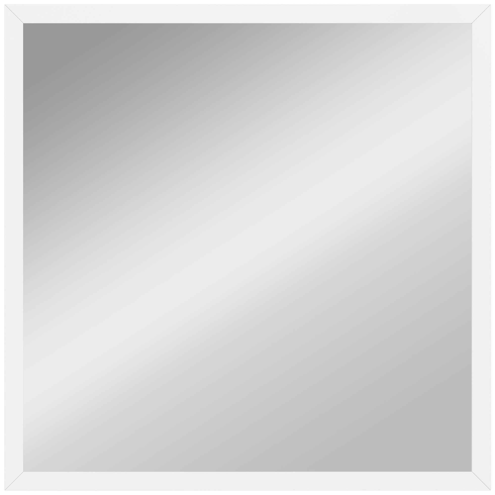 WANDSPIEGEL DE-14349 quadratisch, 50x50 cm Weiß - Weiß, Glas (50/50/2cm) - ComfortXL